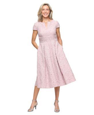 alex evenings womens a line midi dress