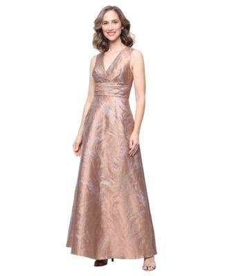 alex evenings womens jacquard gown