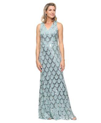alex evenings womens v neck sequin polyester dress