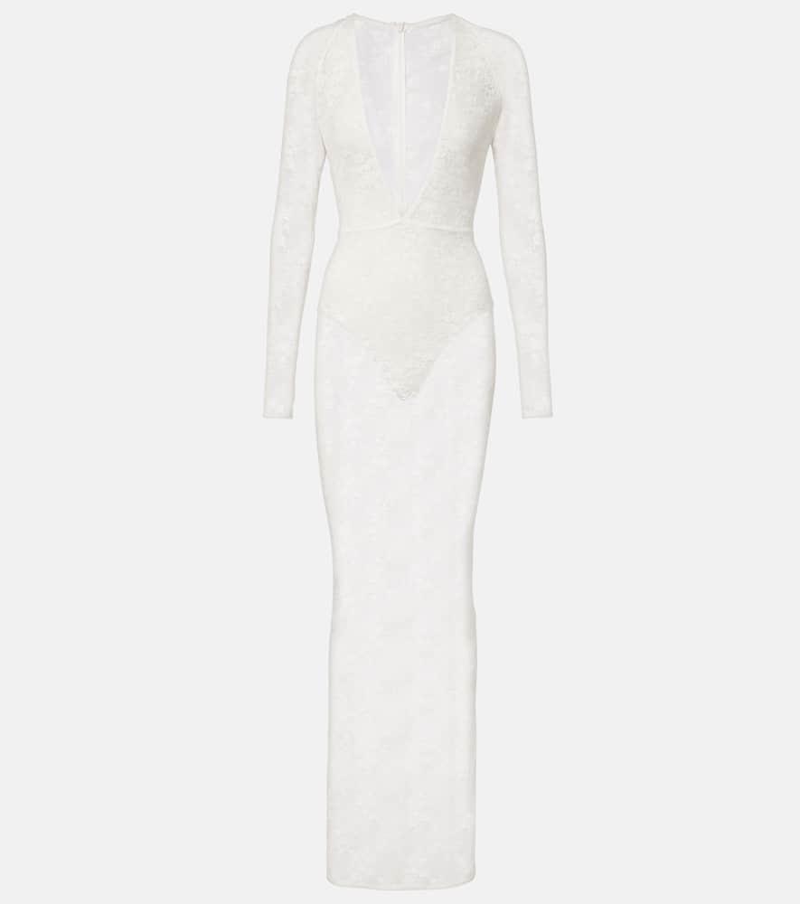 alex perry bridal sheer lace gown