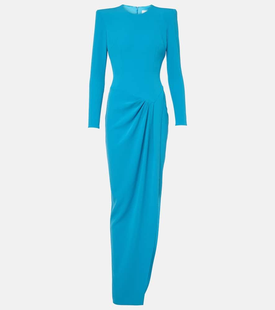 alex perry draped asymmetric crêpe gown