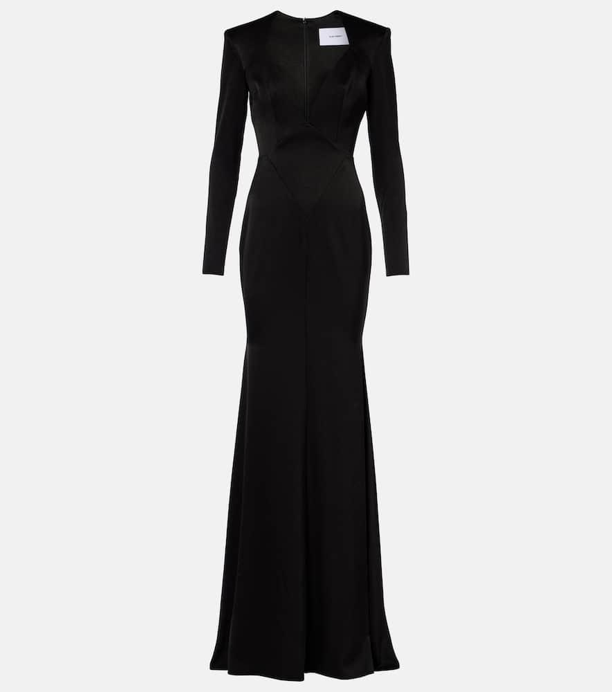 alex perry satin crêpe gown