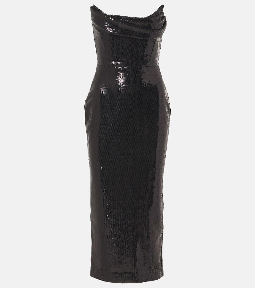 alex perry sequined bustier dress