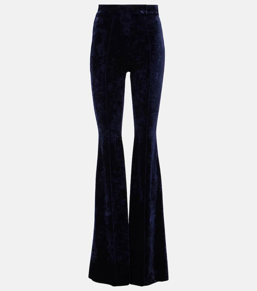 alex perry velvet flared pants