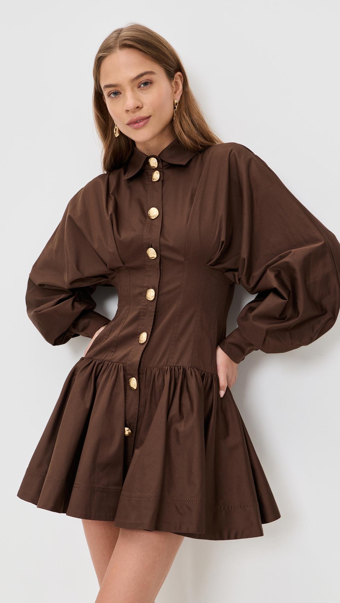 alexa long sleeve mini dress