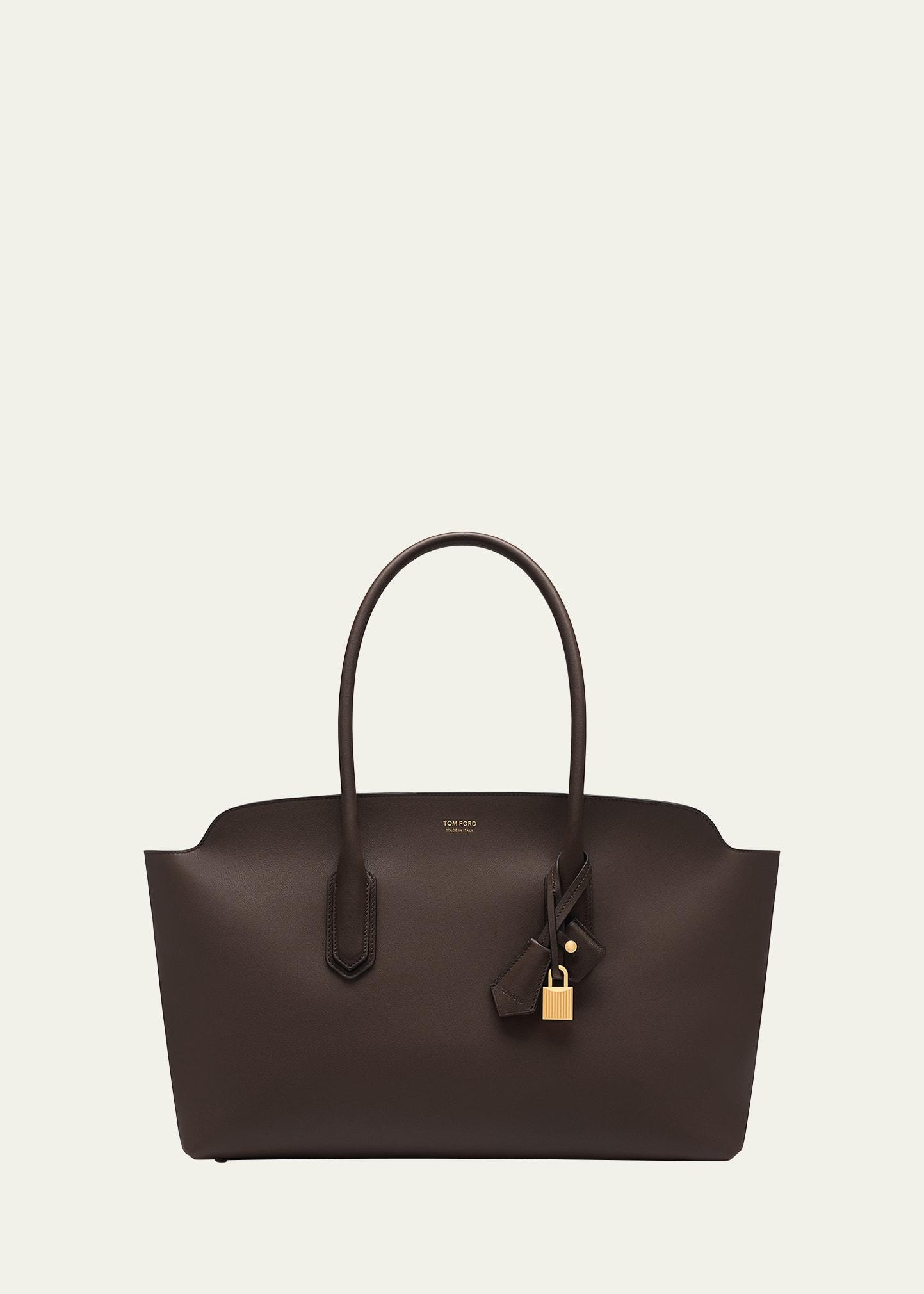 alexander large shoulder bag in natural grain leather