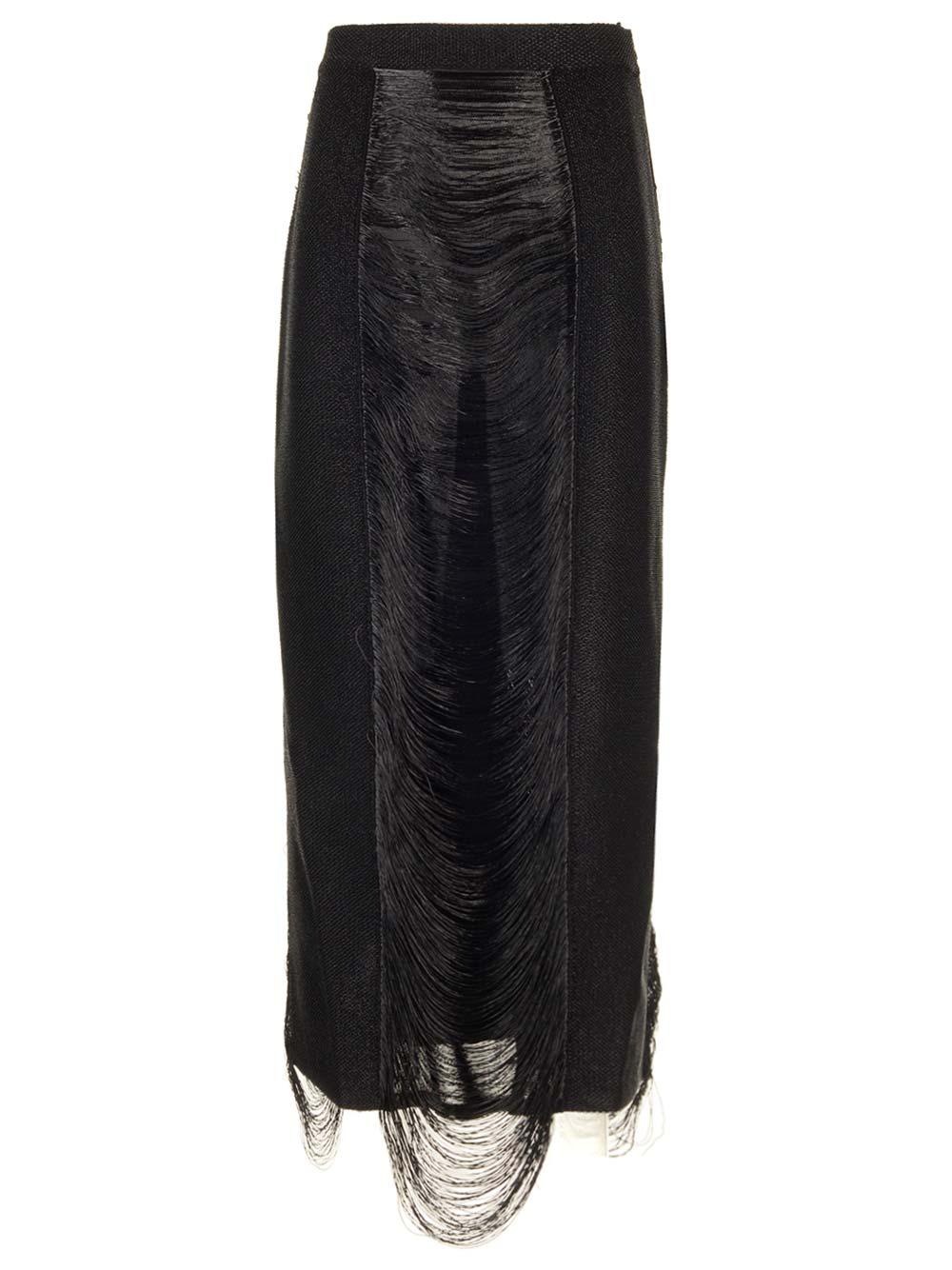 alexander mcqueen armor stitch skirt