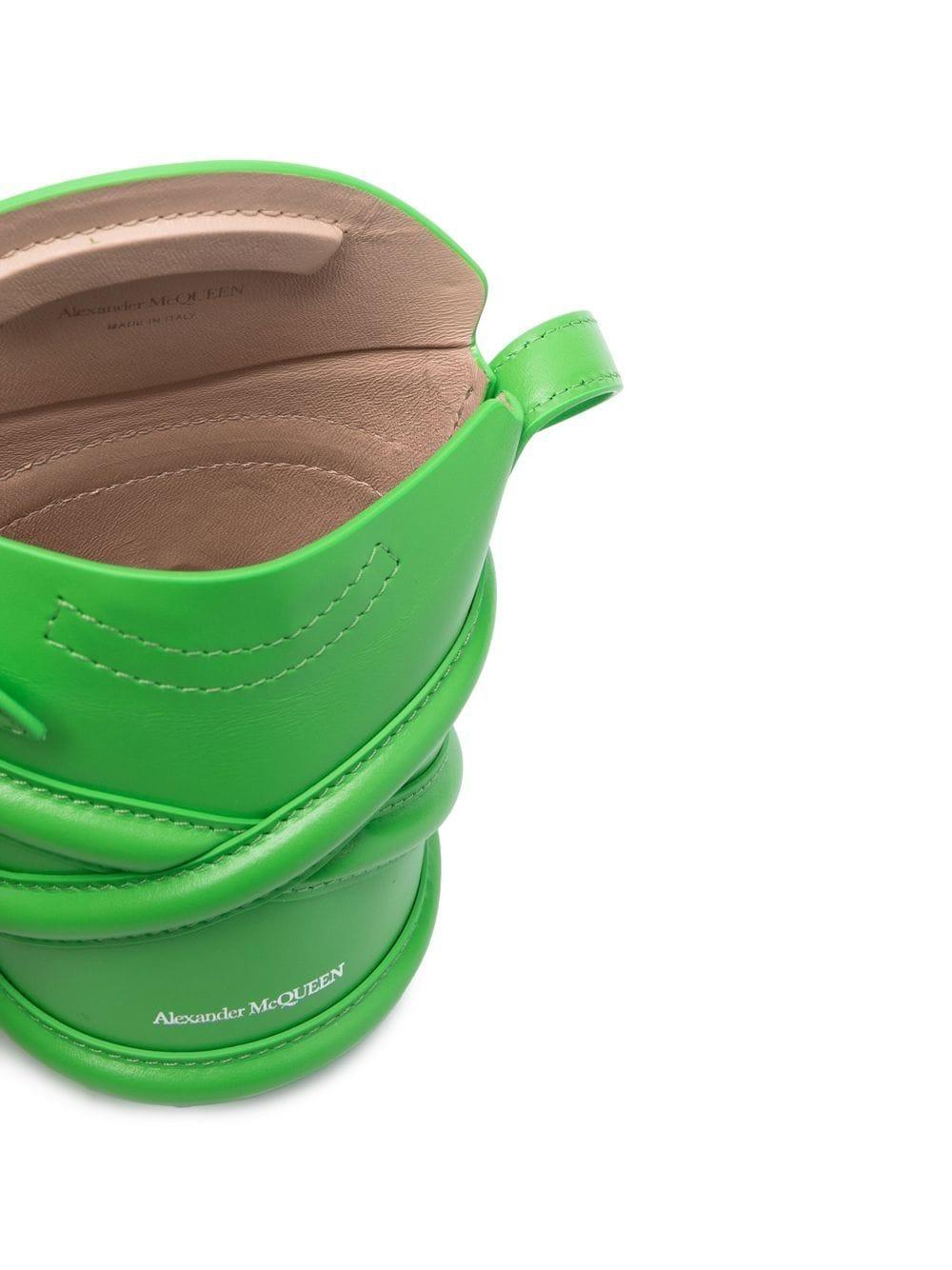 alexander mcqueen bags green outer: calf leather - women