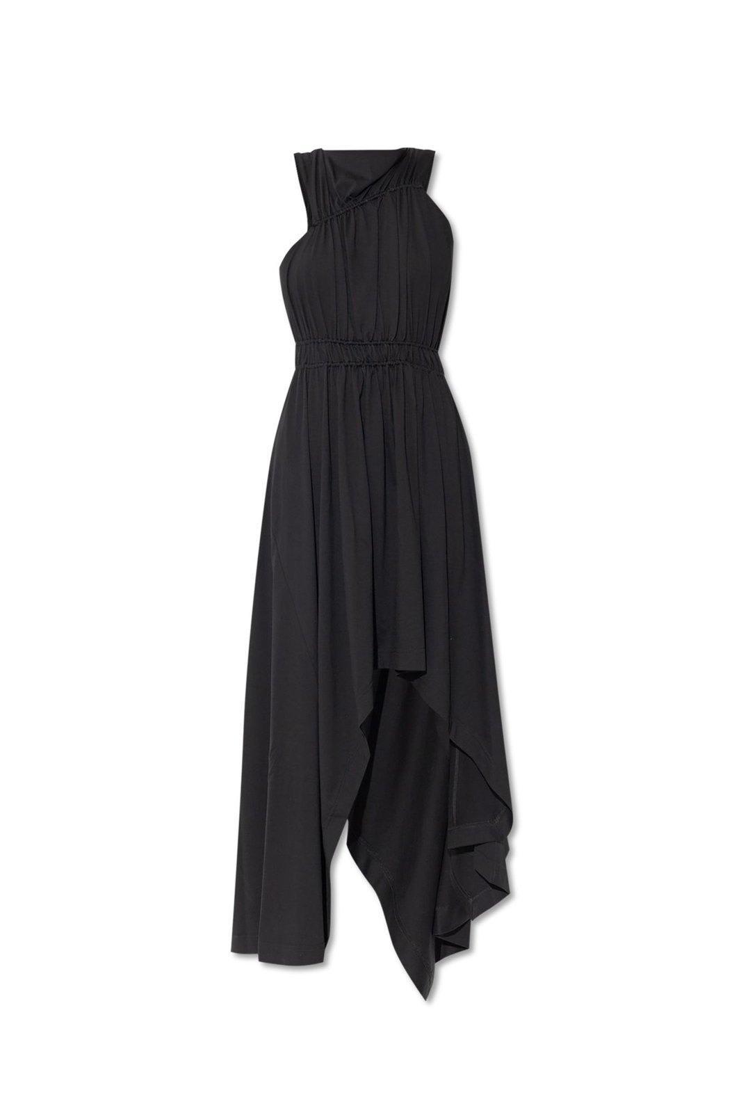 alexander mcqueen black jersey dress