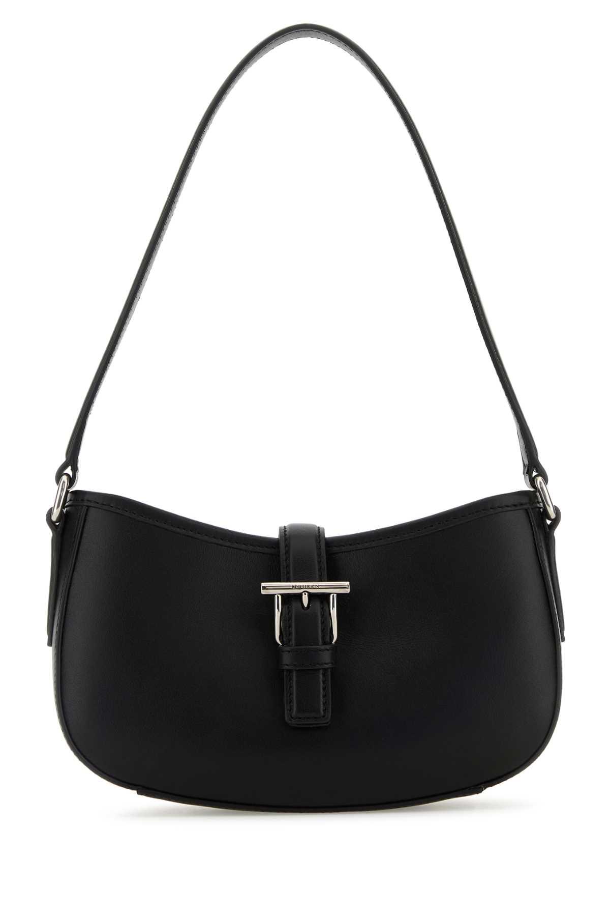 alexander mcqueen black leather mini shoulder bag