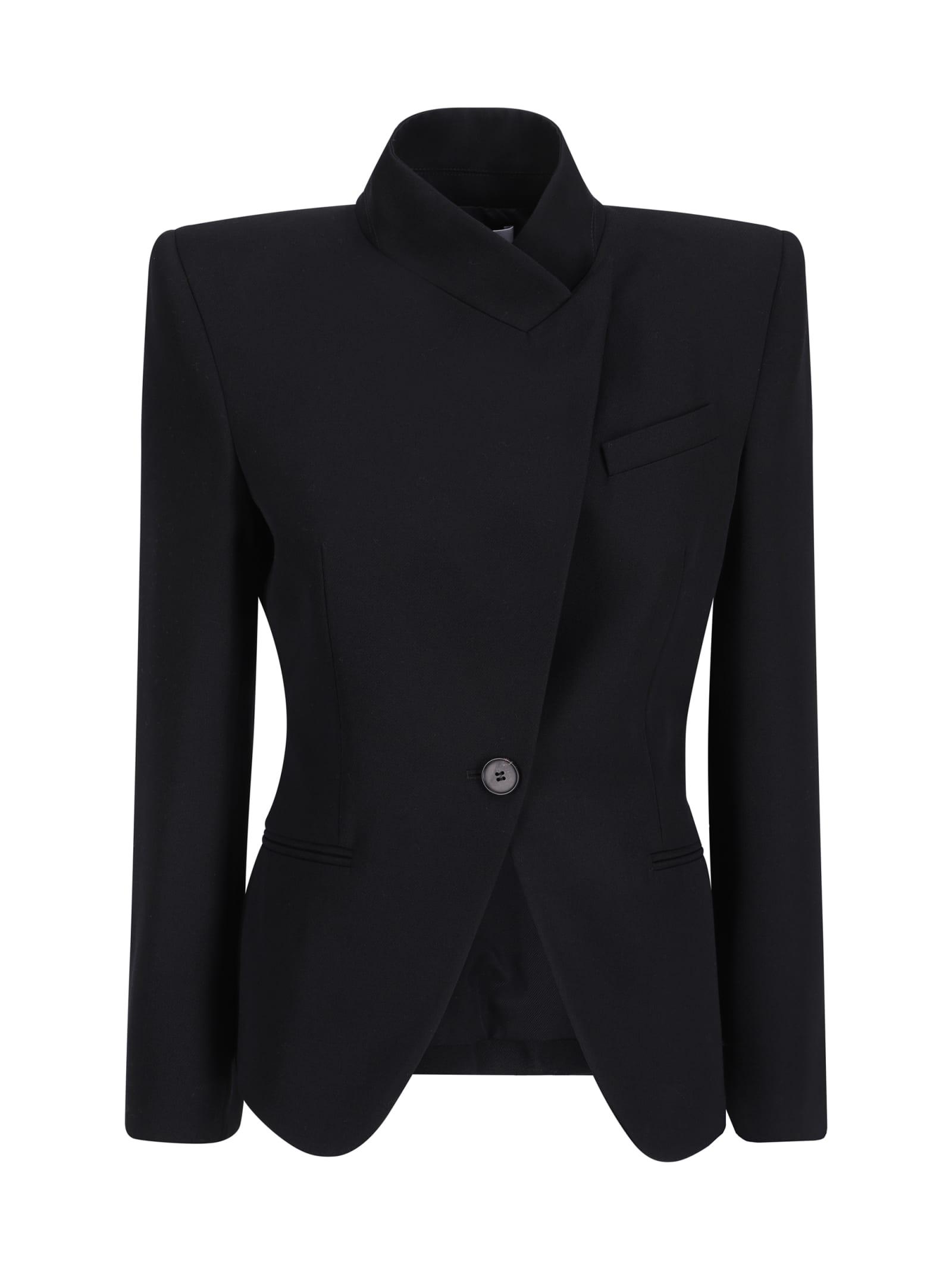 alexander mcqueen black wool blazer