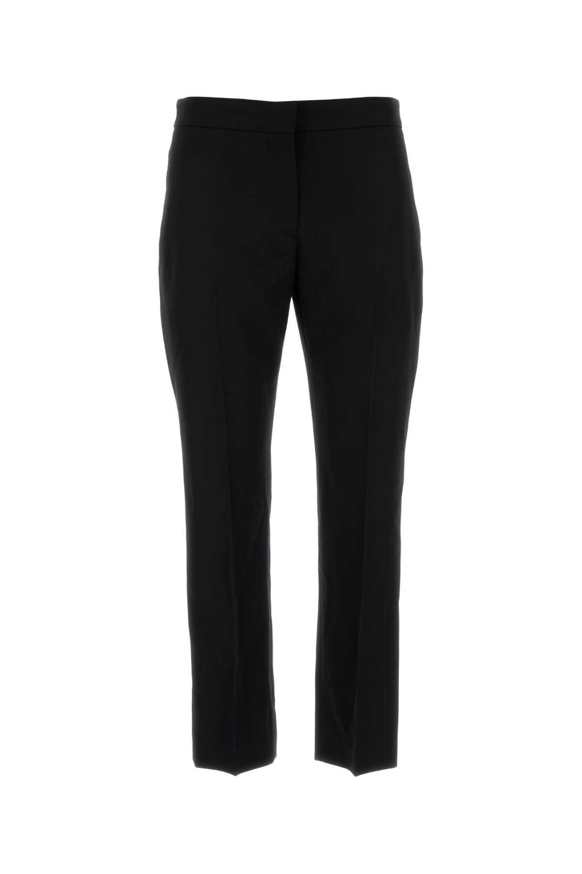 alexander mcqueen black wool pant