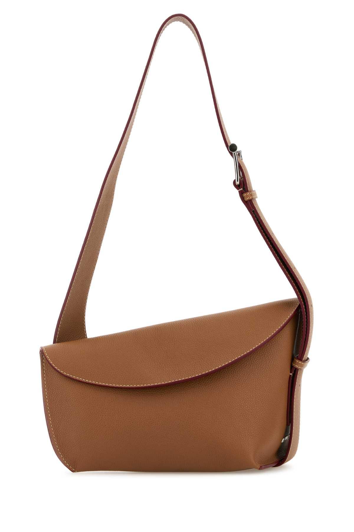 alexander mcqueen caramel large sling t-bar crossbody bag