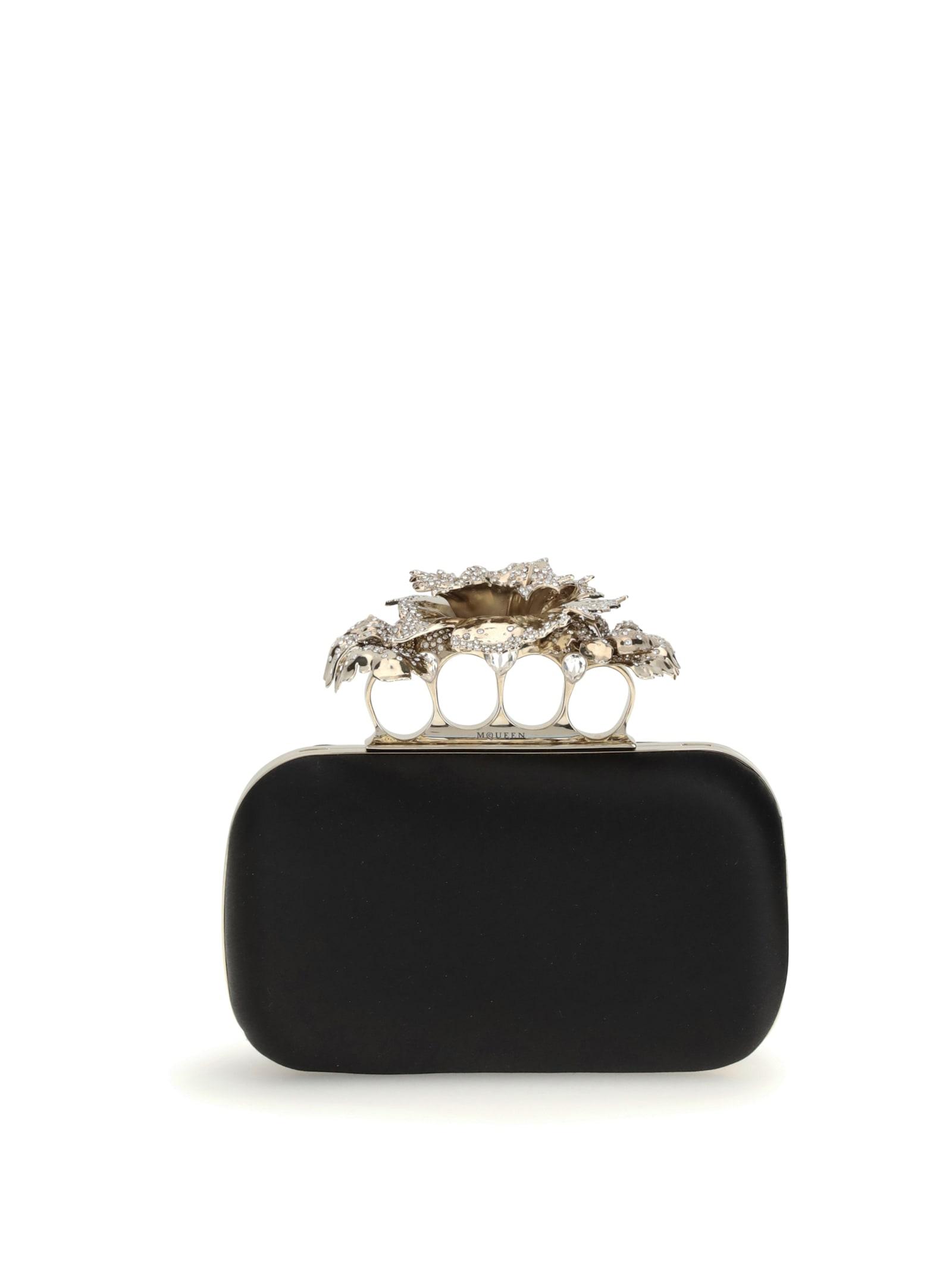 alexander mcqueen carnation knuckle clutch