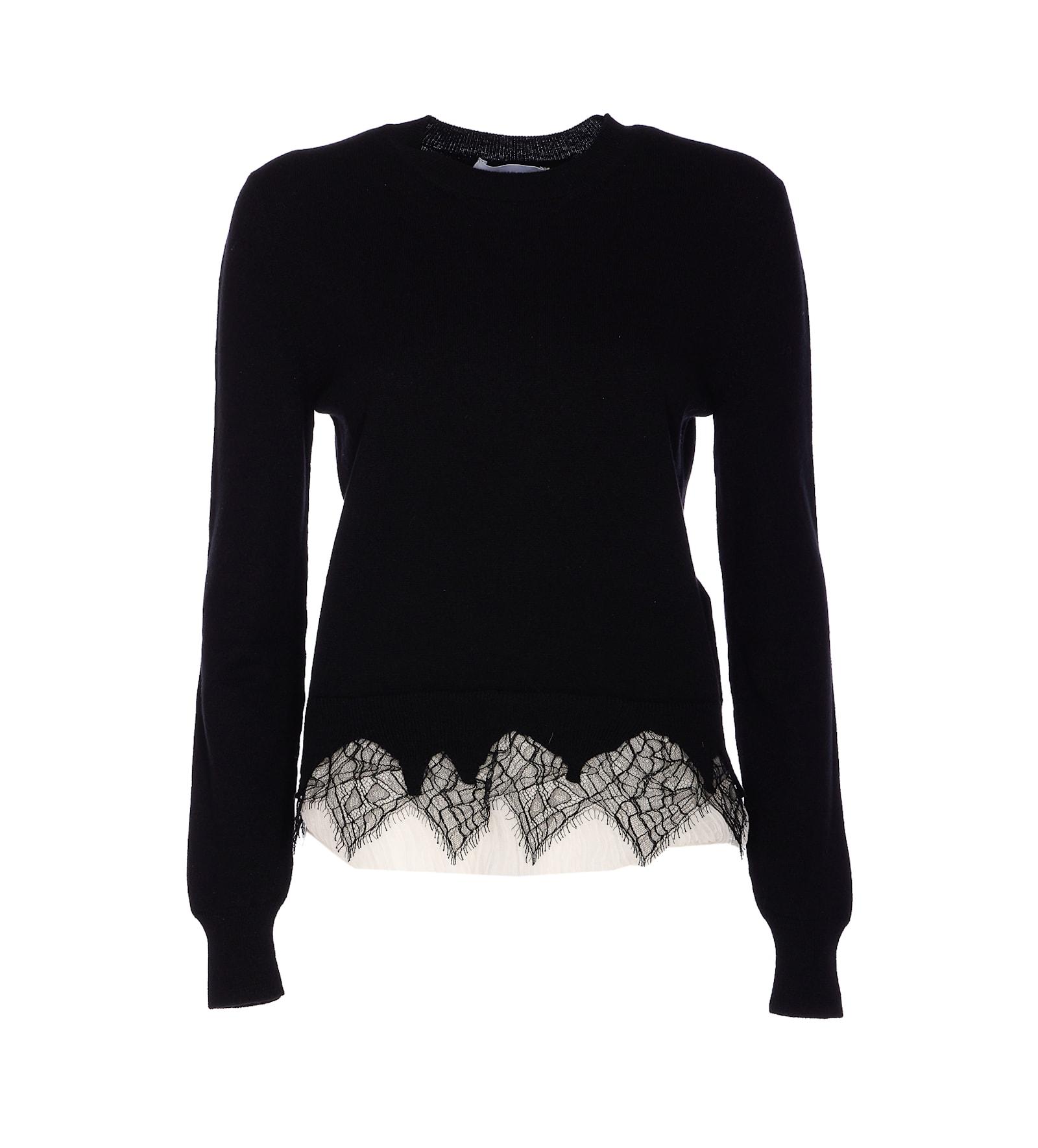 alexander mcqueen cobweb lace sweater