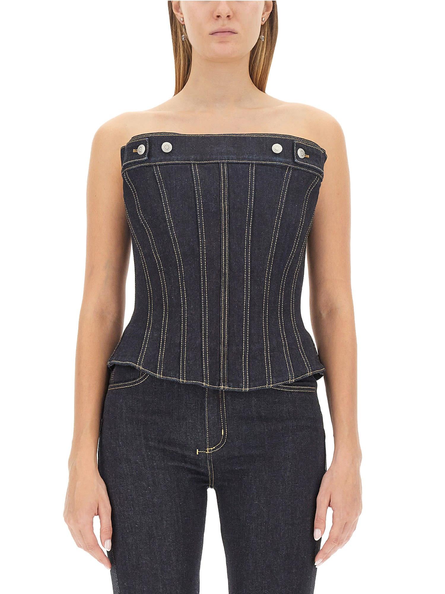 alexander mcqueen corset top