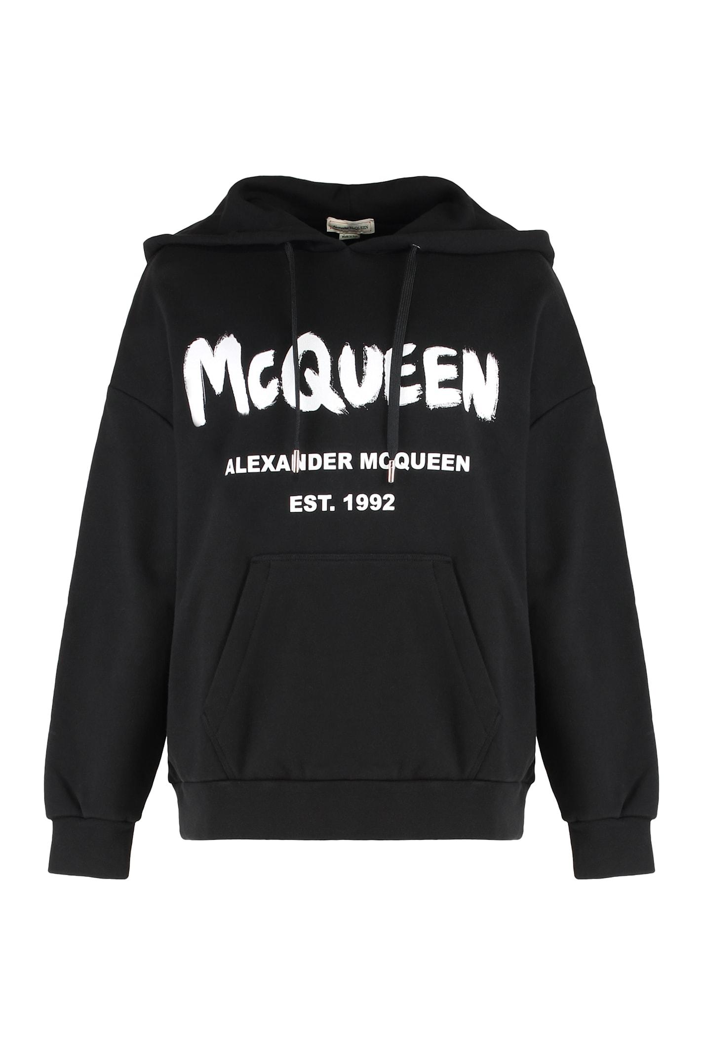 alexander mcqueen cotton hoodie