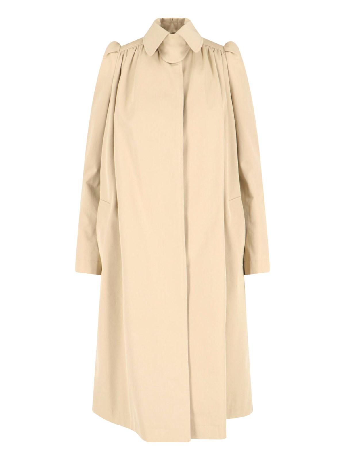 alexander mcqueen cotton trench coat
