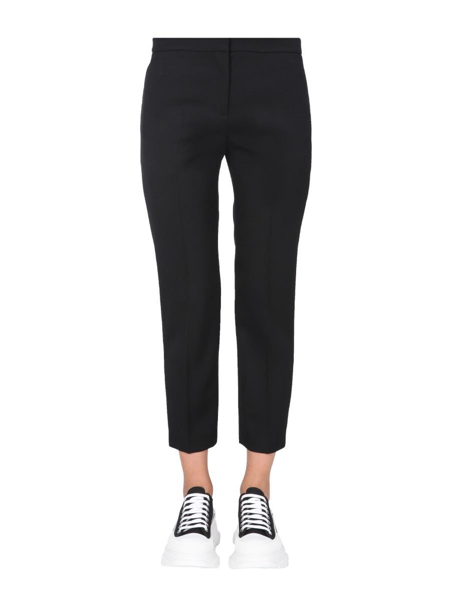 alexander mcqueen cropped straight trousers