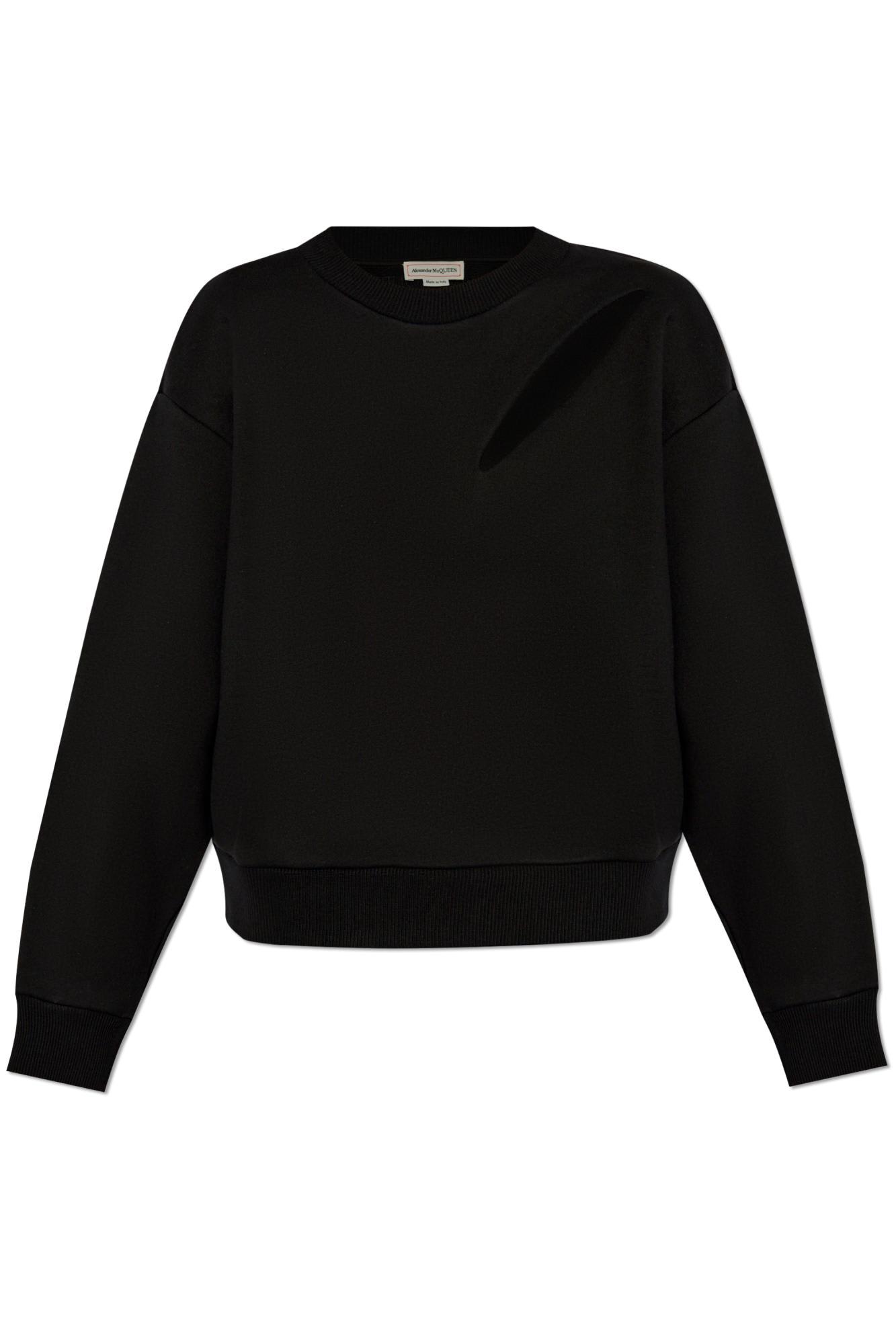 alexander mcqueen cut and sew sweatshirt