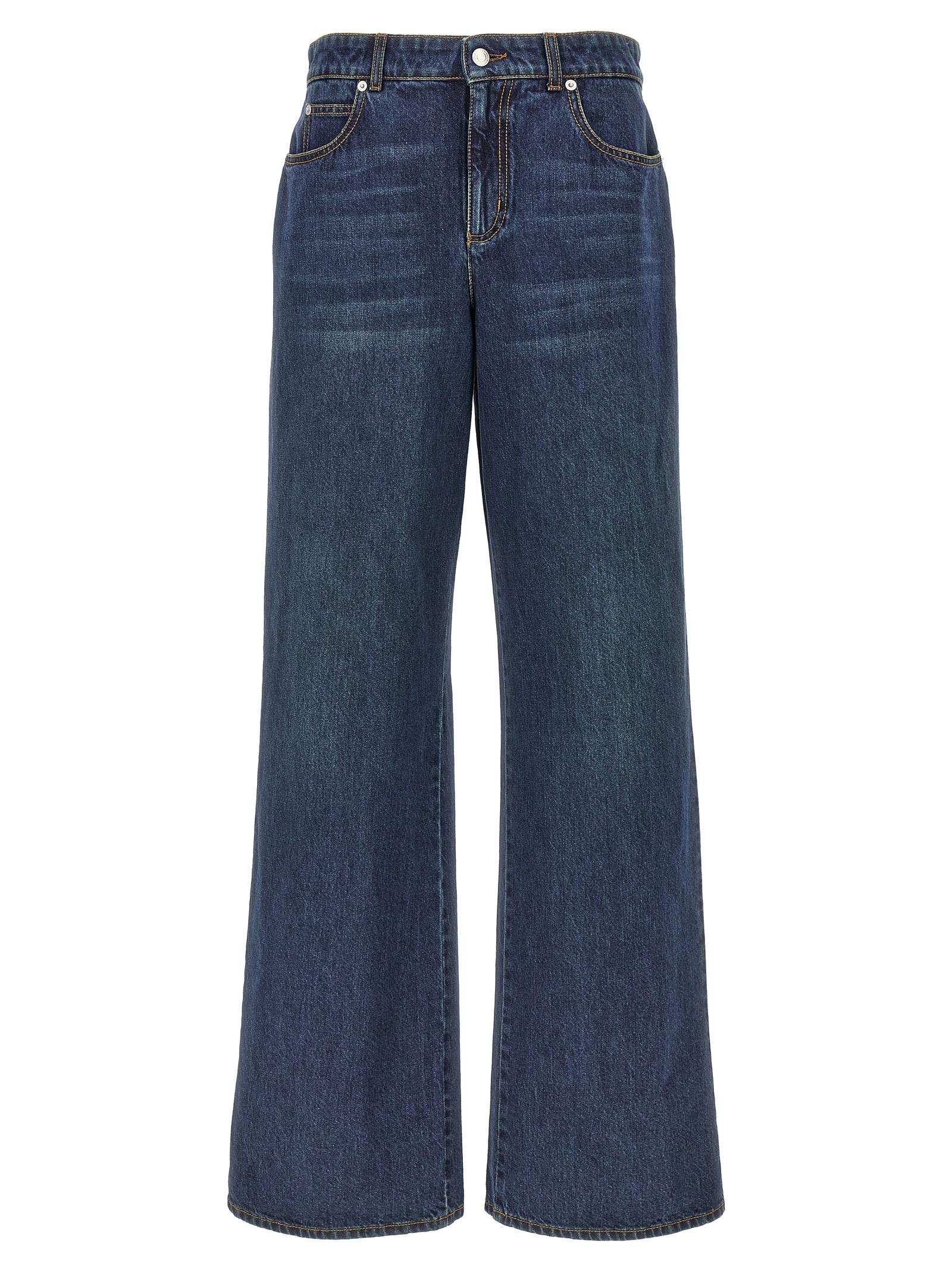 alexander mcqueen denim jeans blue cotton - women