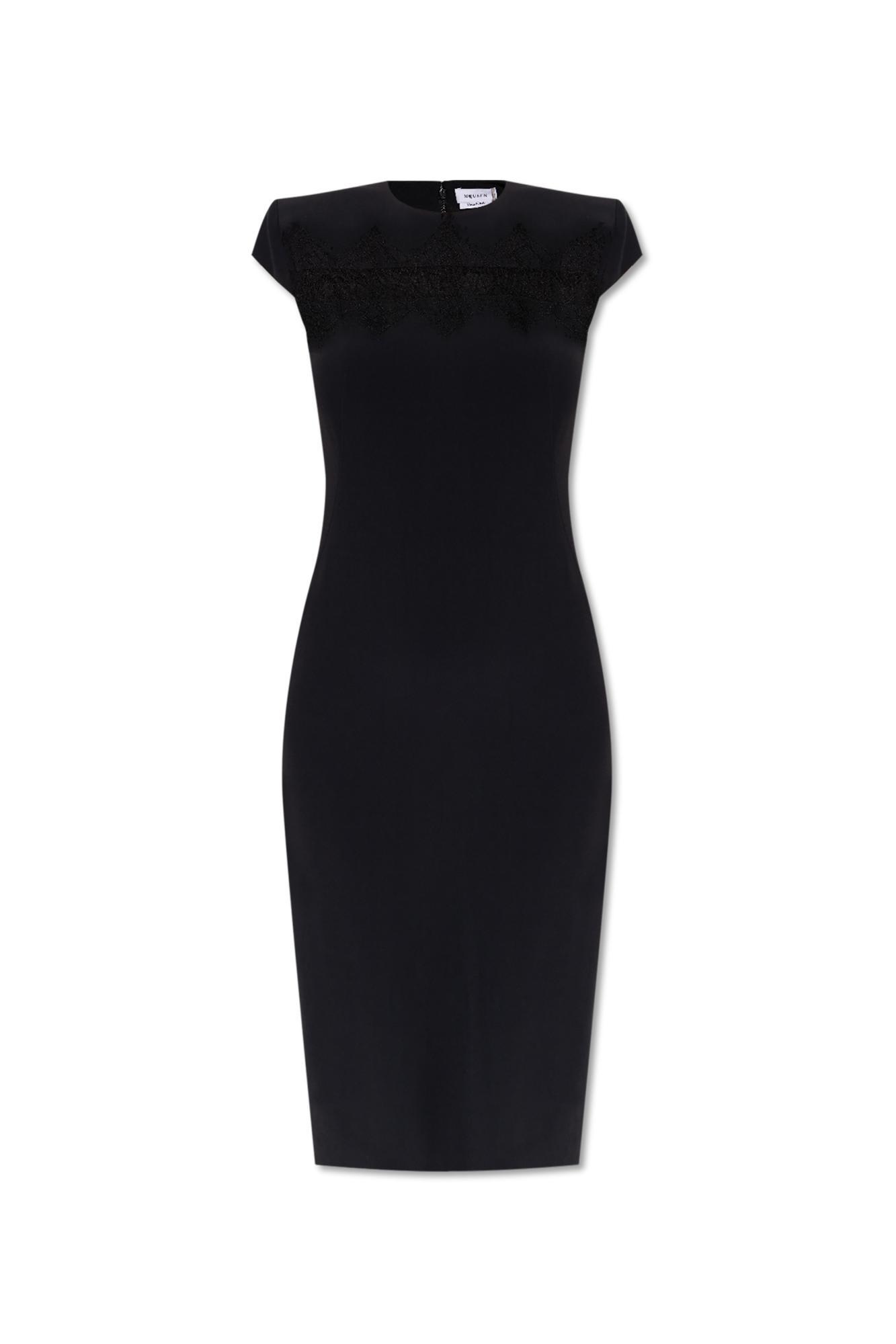 alexander mcqueen dress with back slit