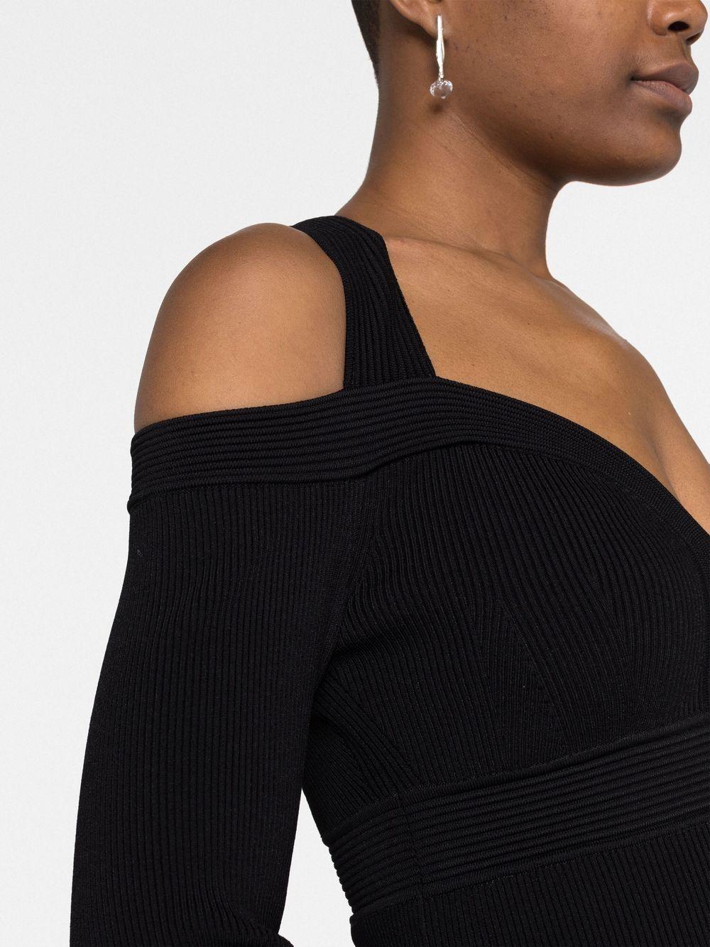 alexander mcqueen dresses black viscose - women