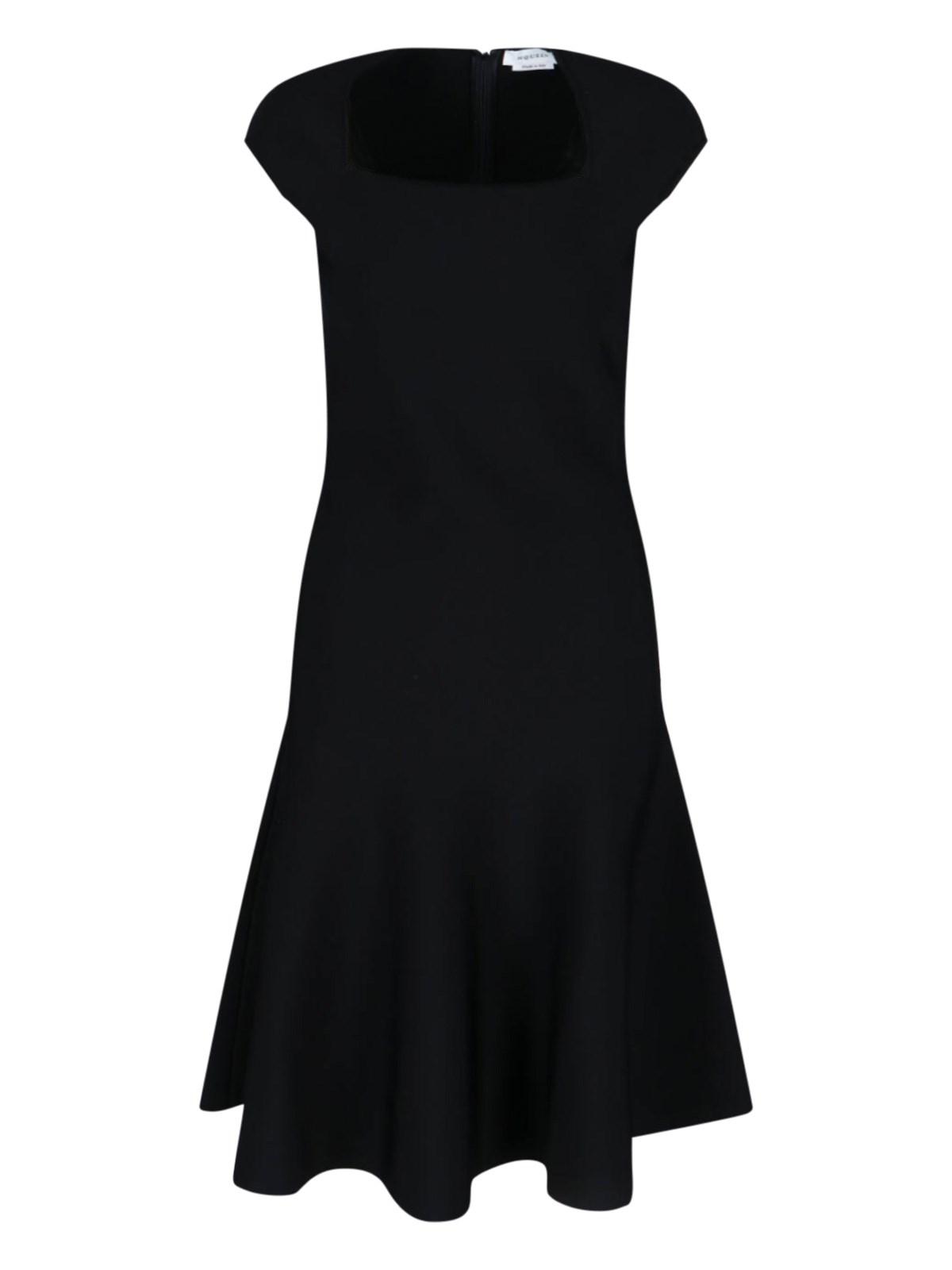 alexander mcqueen flared midi dress