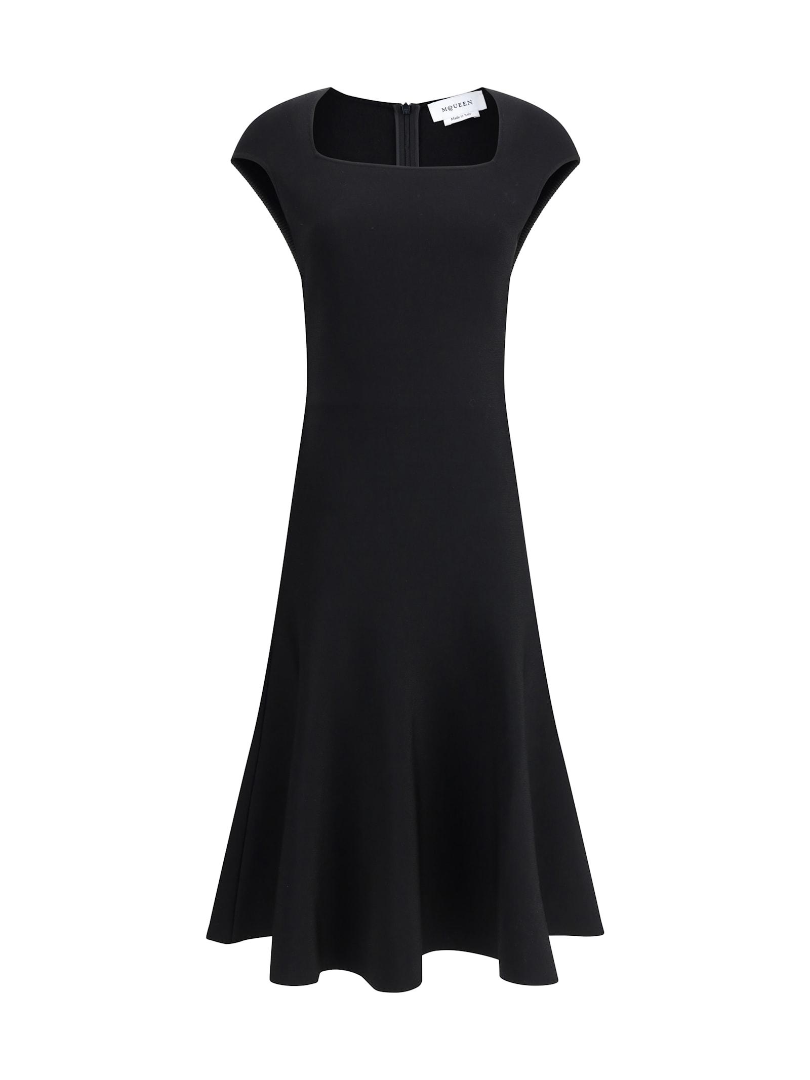 alexander mcqueen flared mini dress