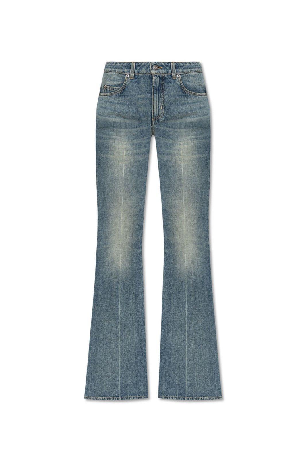 alexander mcqueen flared slim-fit jeans