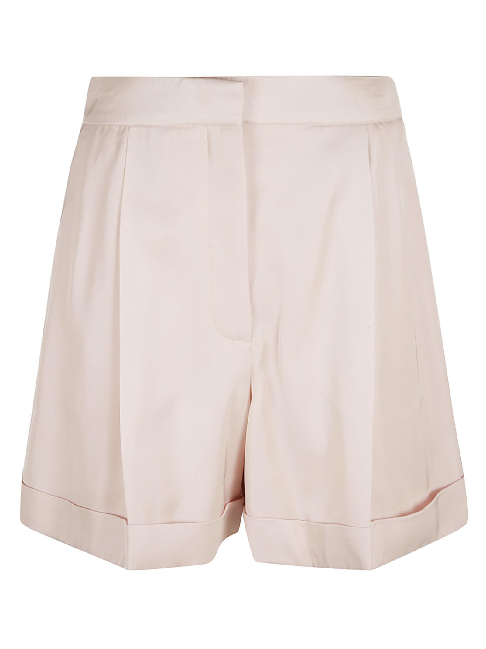 alexander mcqueen foldover plain trouser shorts
