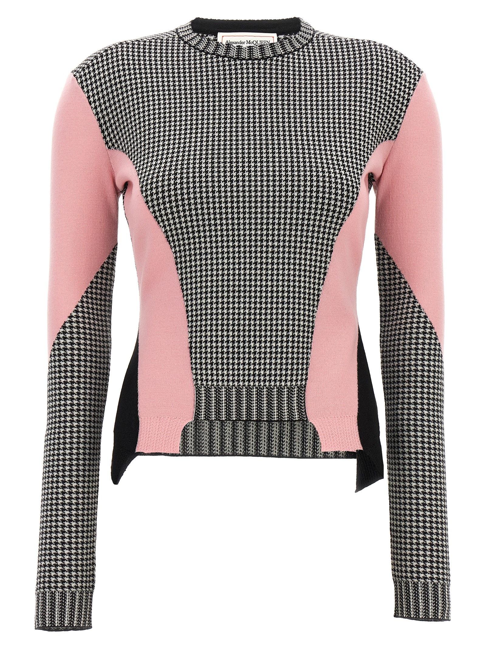 alexander mcqueen houndstooth sweater