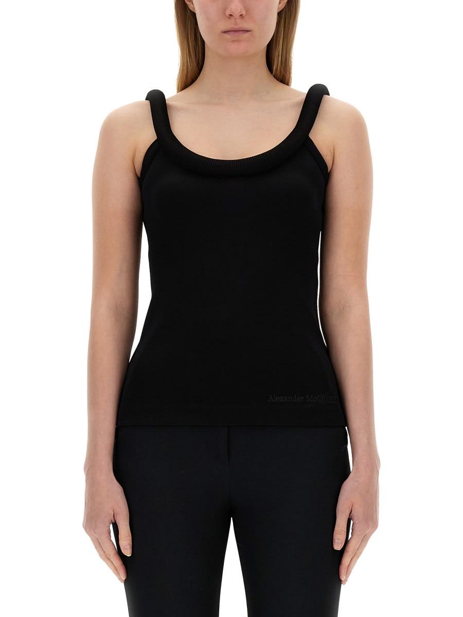 alexander mcqueen jersey tube top