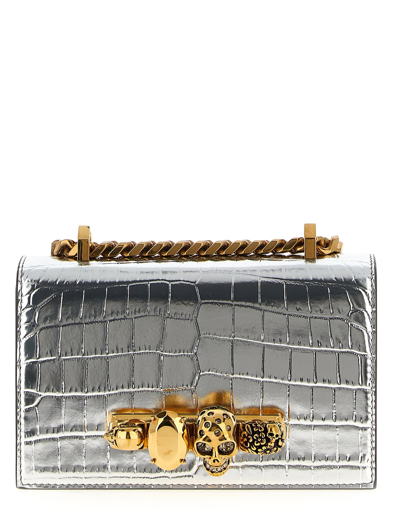 alexander mcqueen jewelled satchel mini crossbody bag
