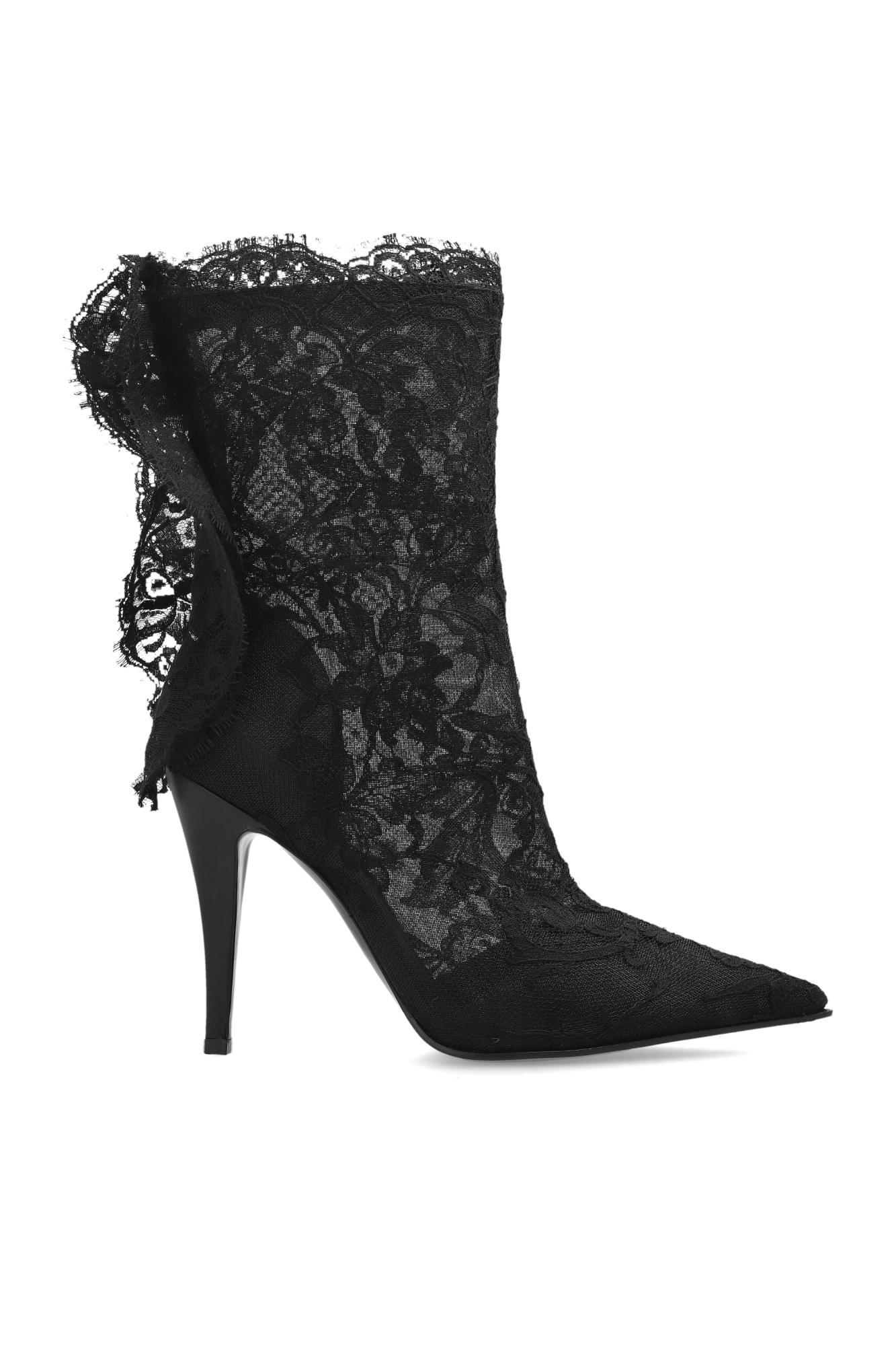 alexander mcqueen lace ankle boots heron