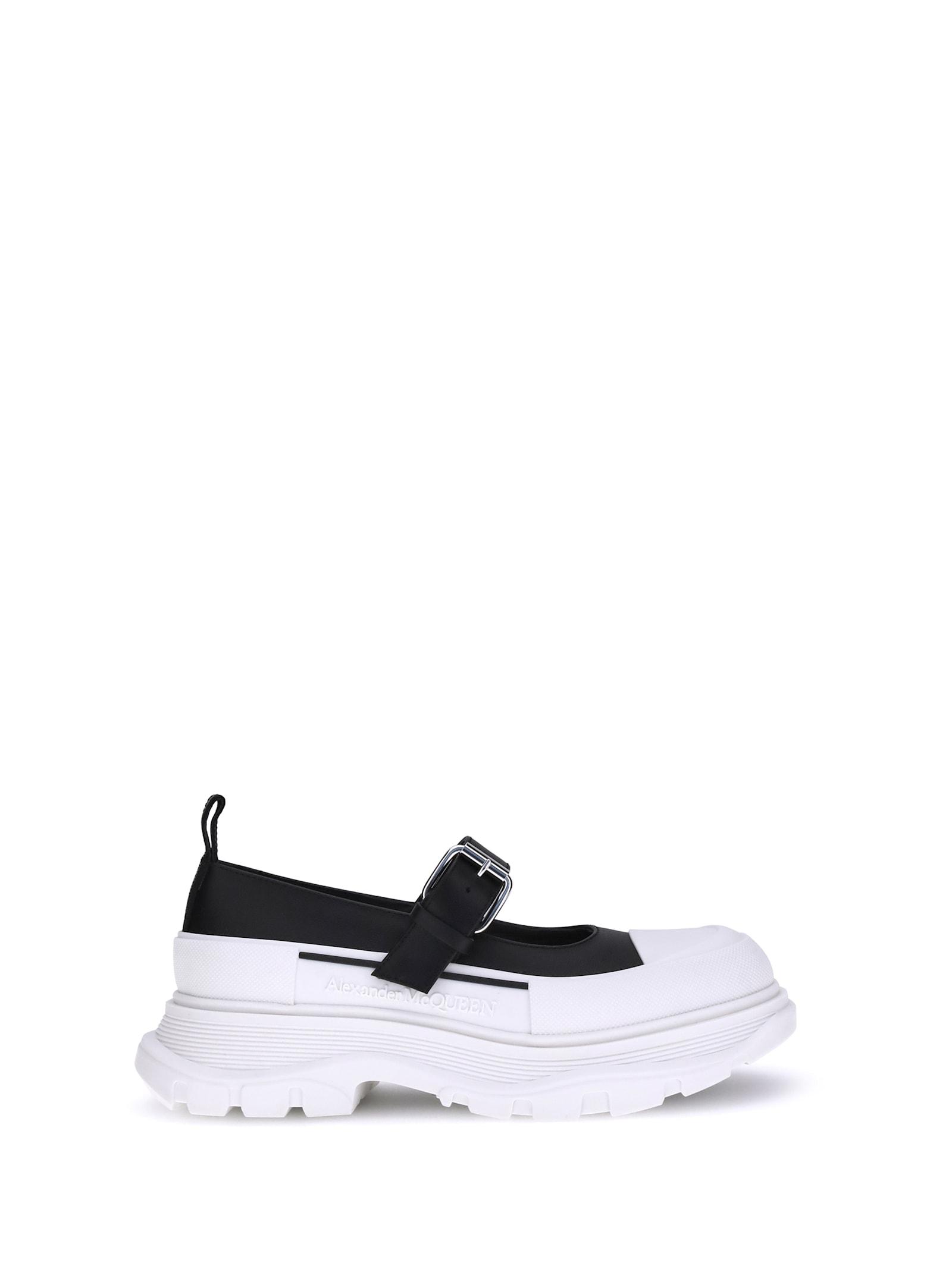 alexander mcqueen leather and rubber sneakers