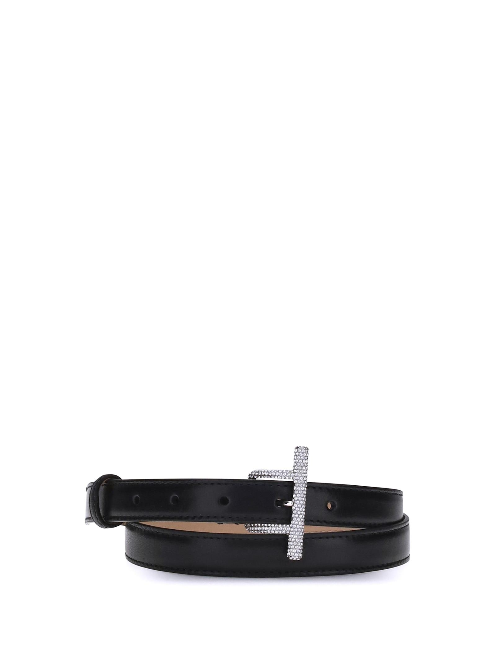 alexander mcqueen leather belt