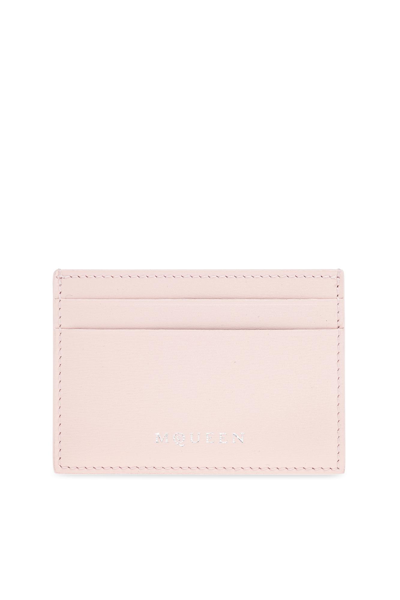 alexander mcqueen leather card case