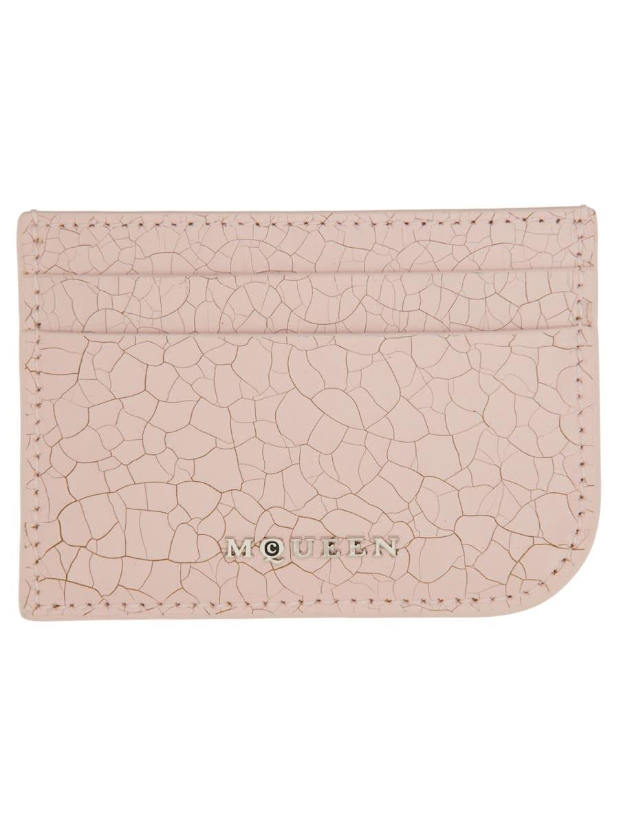 alexander mcqueen leather card holder