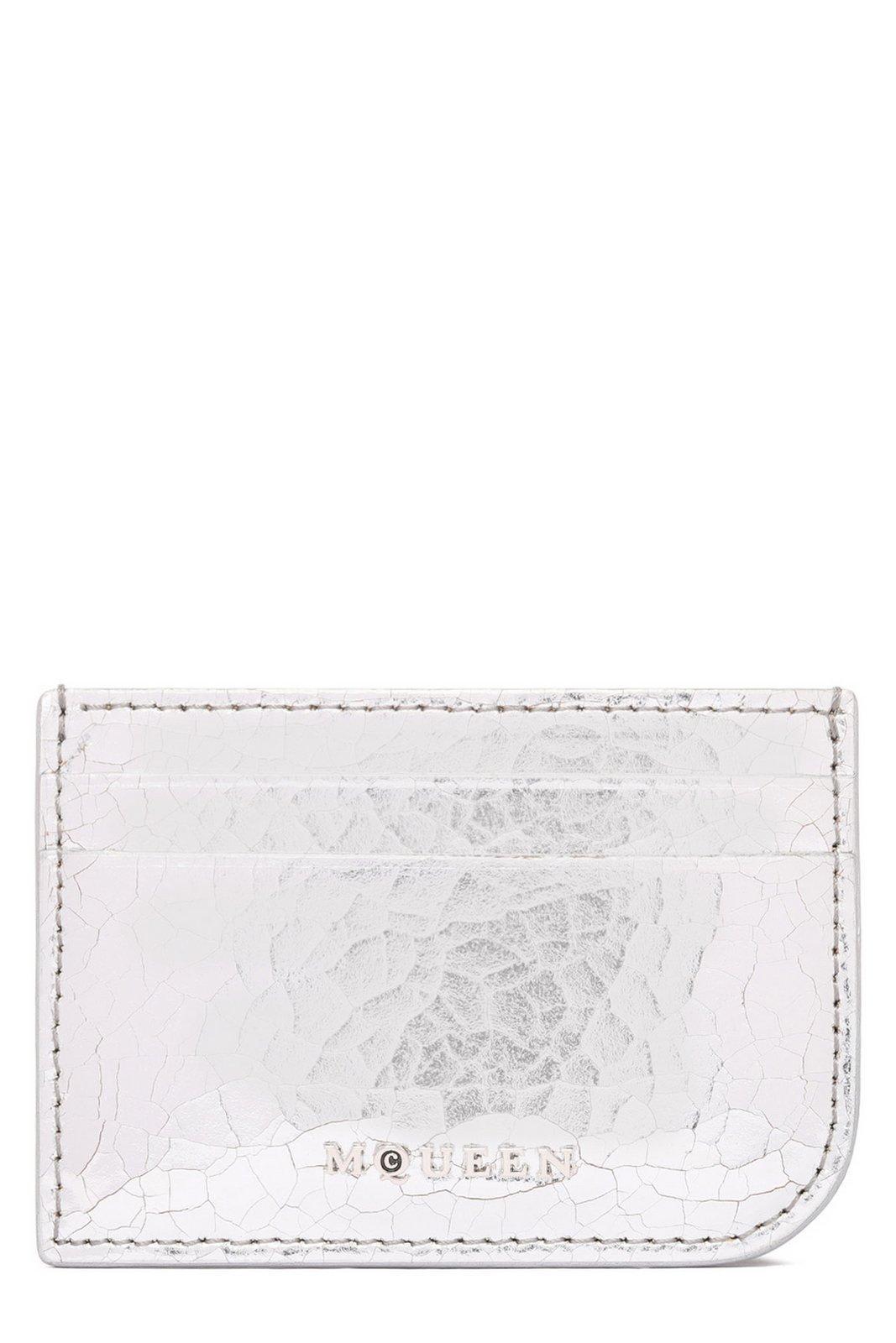 alexander mcqueen logo lettering card holder