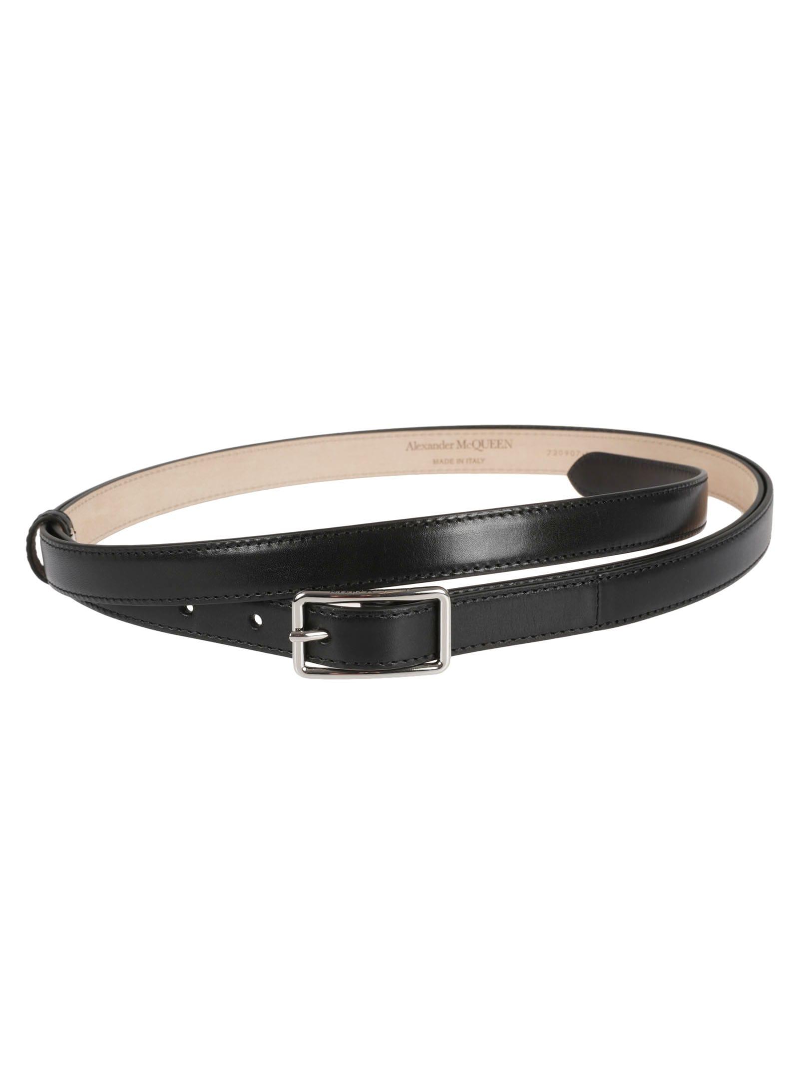 alexander mcqueen long buckle belt