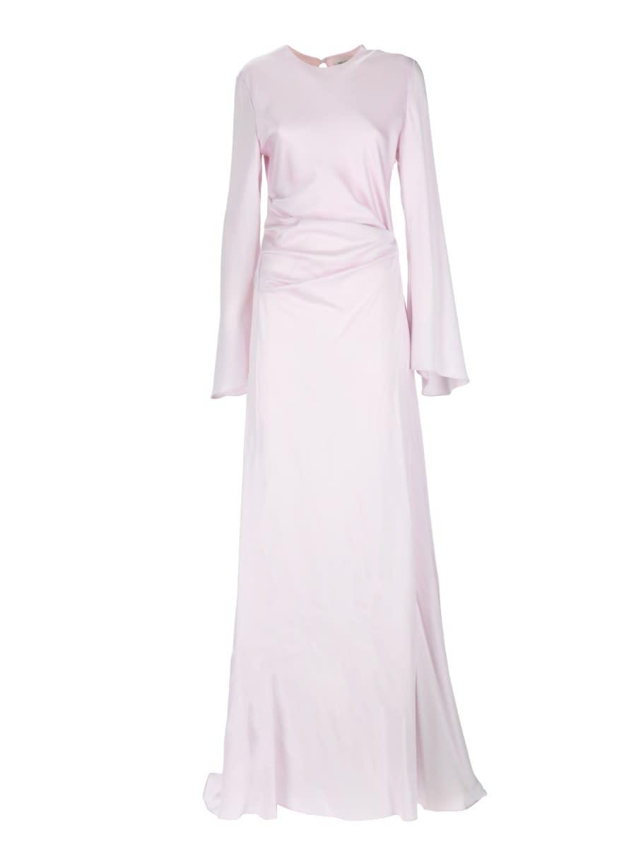 alexander mcqueen long dress with drape