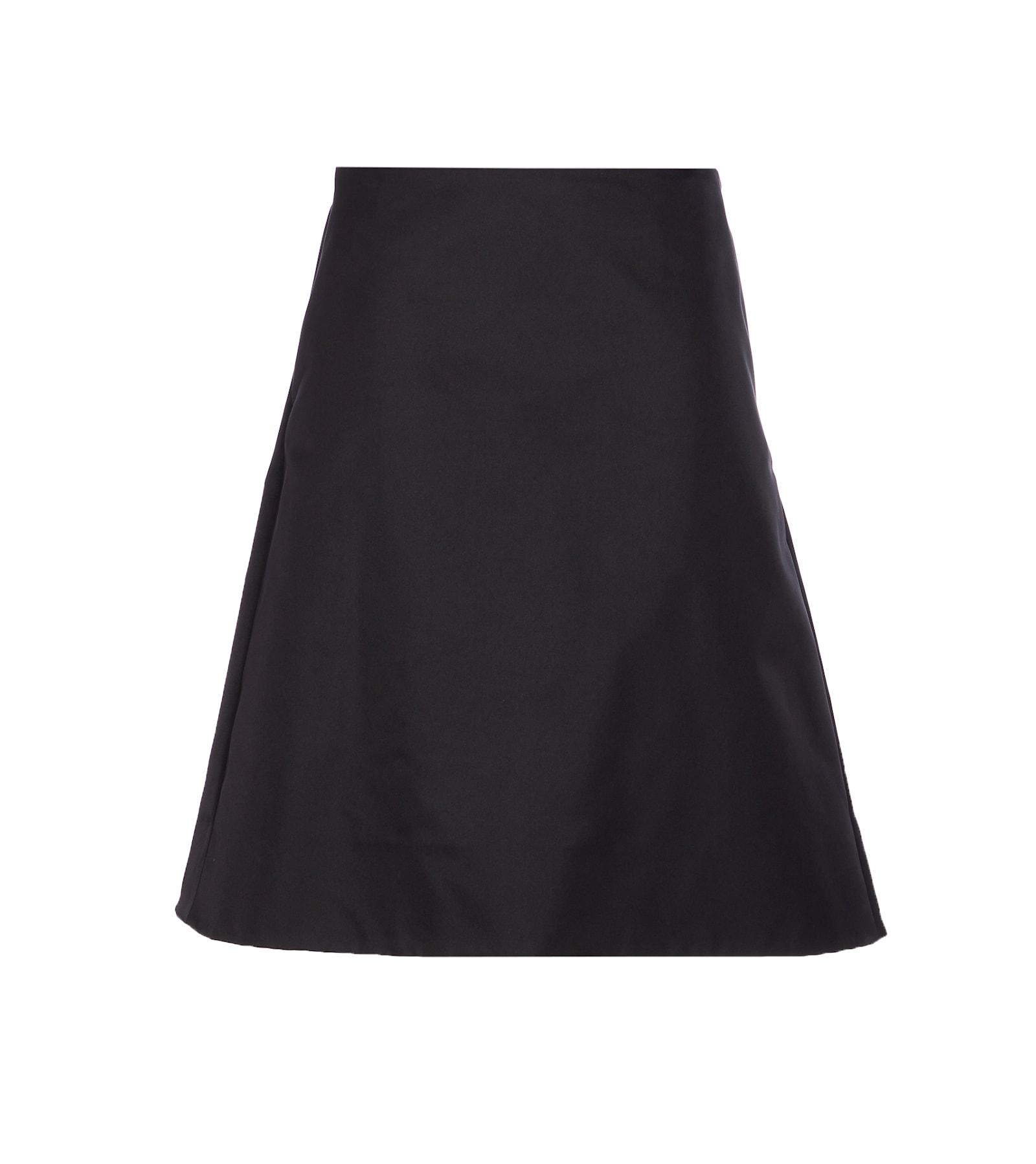 alexander mcqueen midi ruched skirt