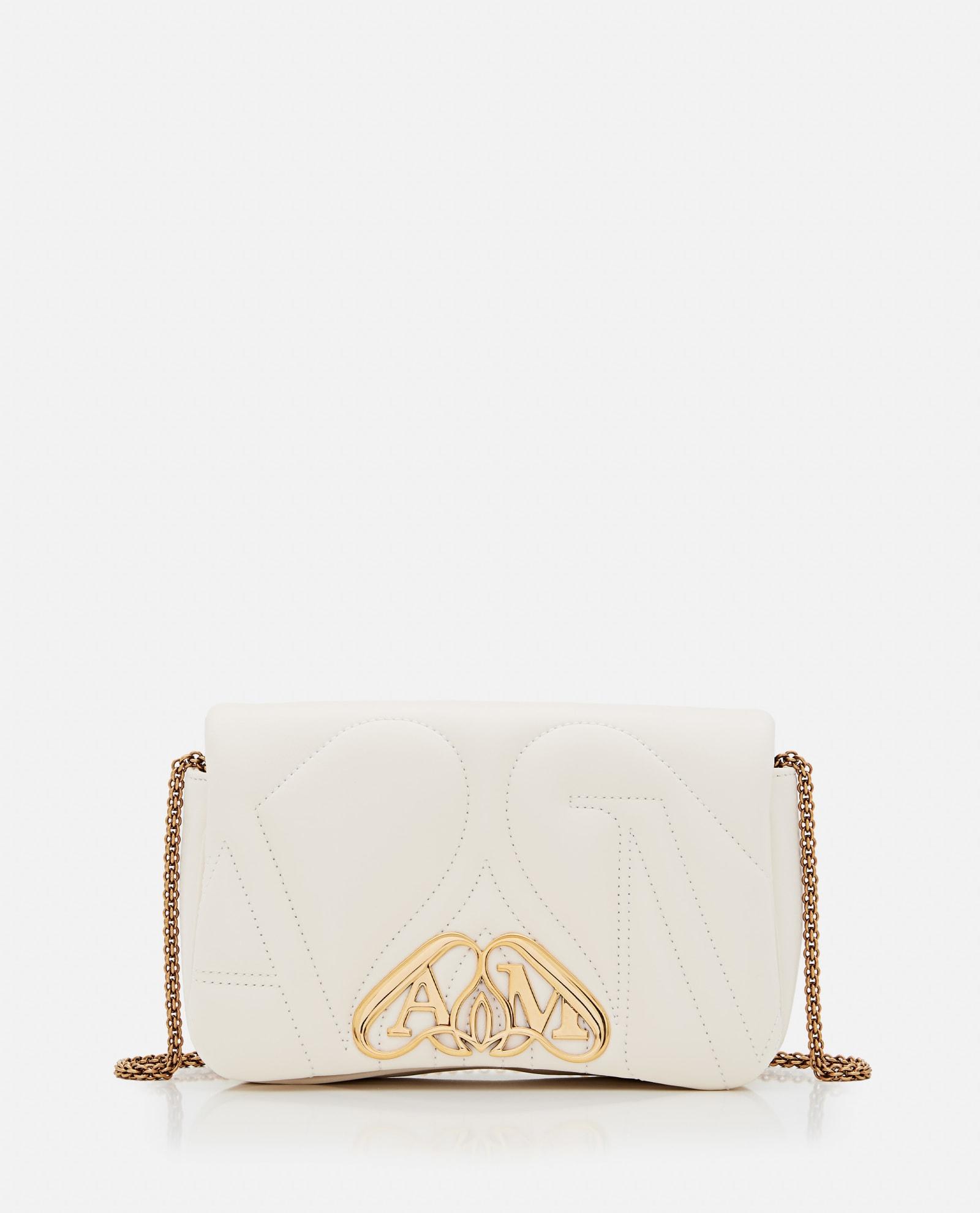 alexander mcqueen mini seal leather shoulder bag