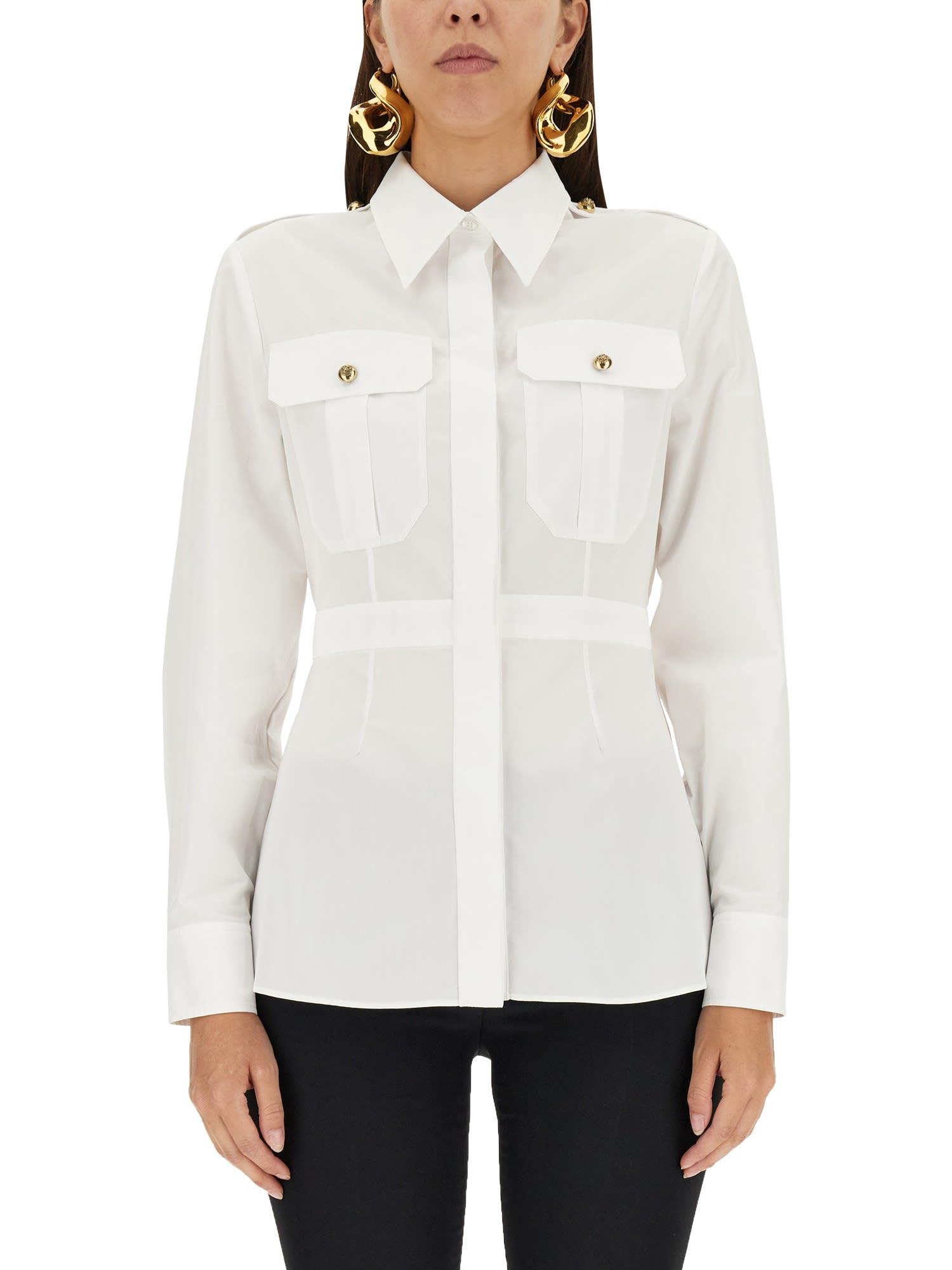 alexander mcqueen peplum shirt