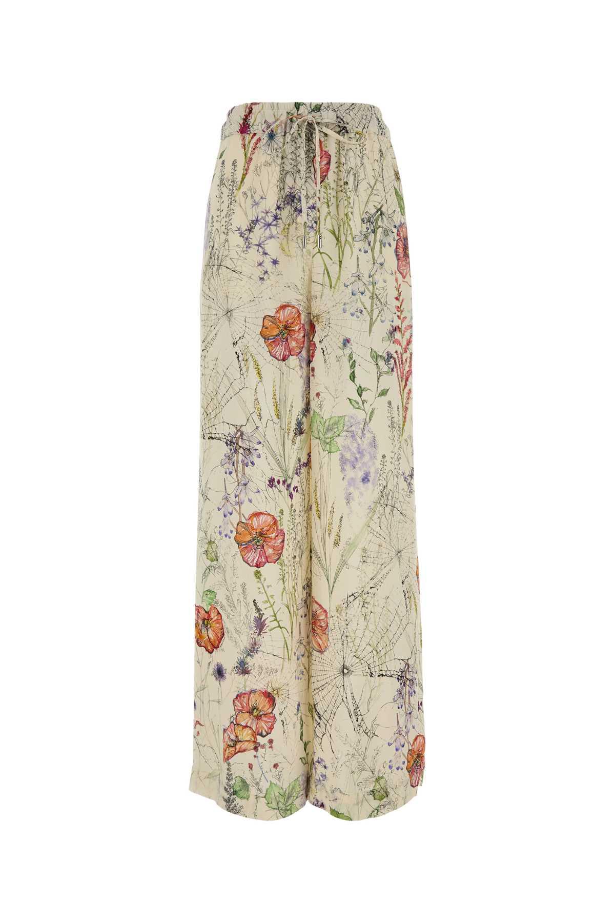 alexander mcqueen printed crepe pyjamas pant