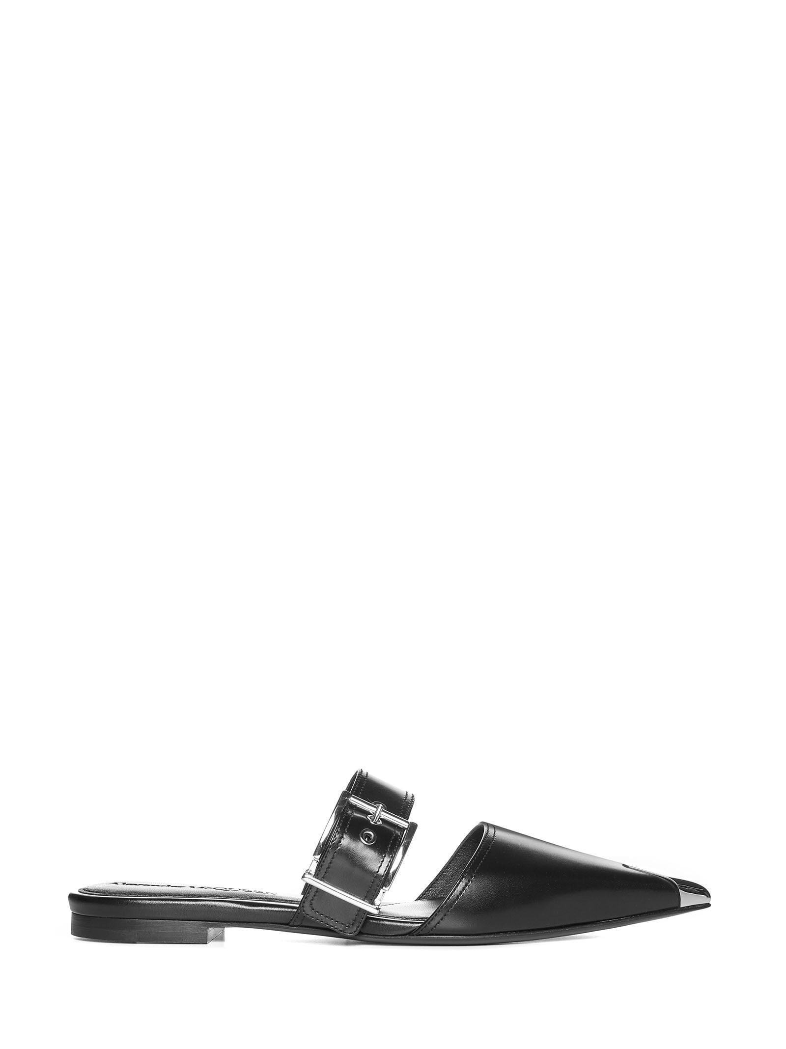 alexander mcqueen punk flat sandals