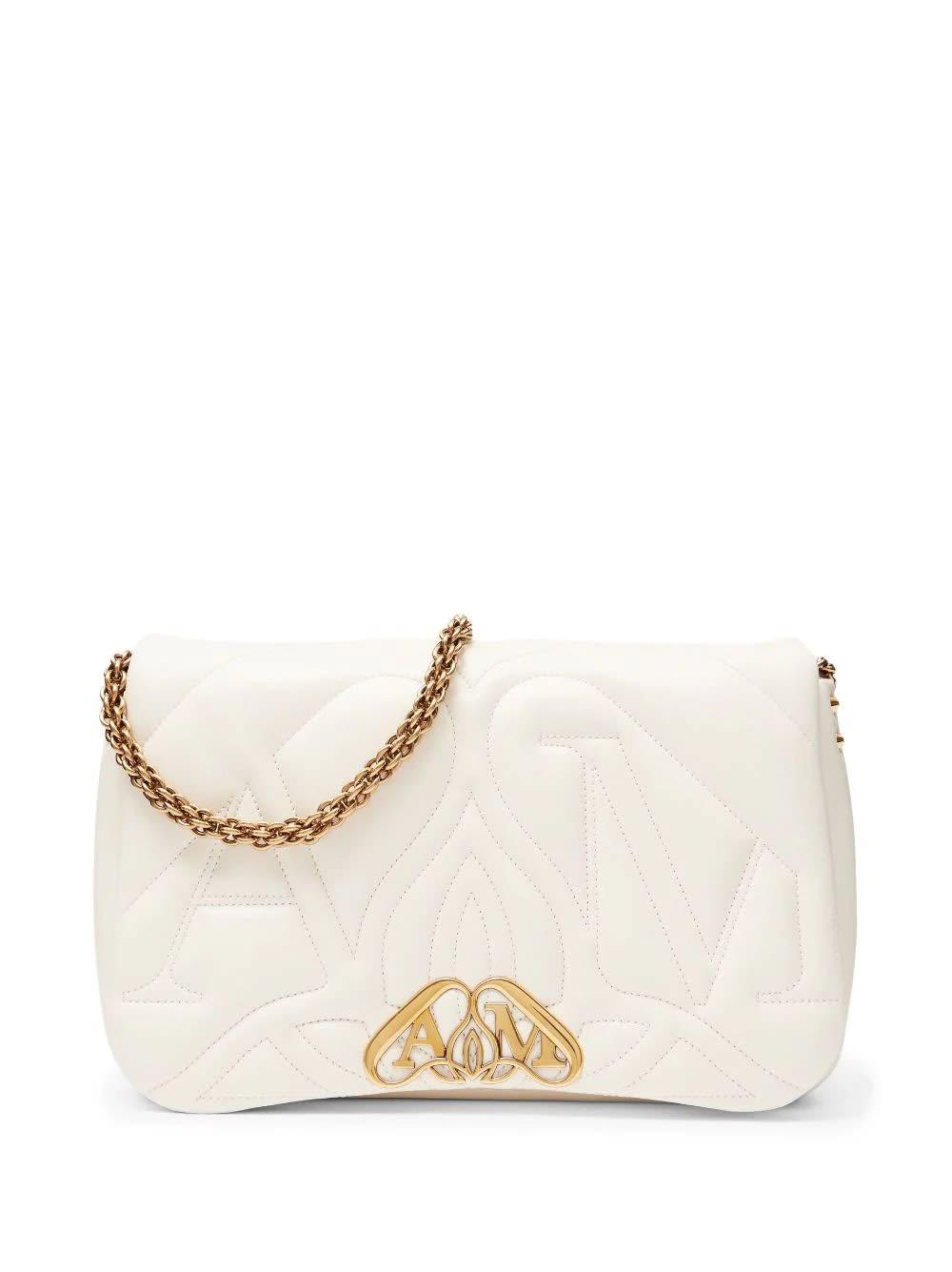 alexander mcqueen quilted flap shoulder bag