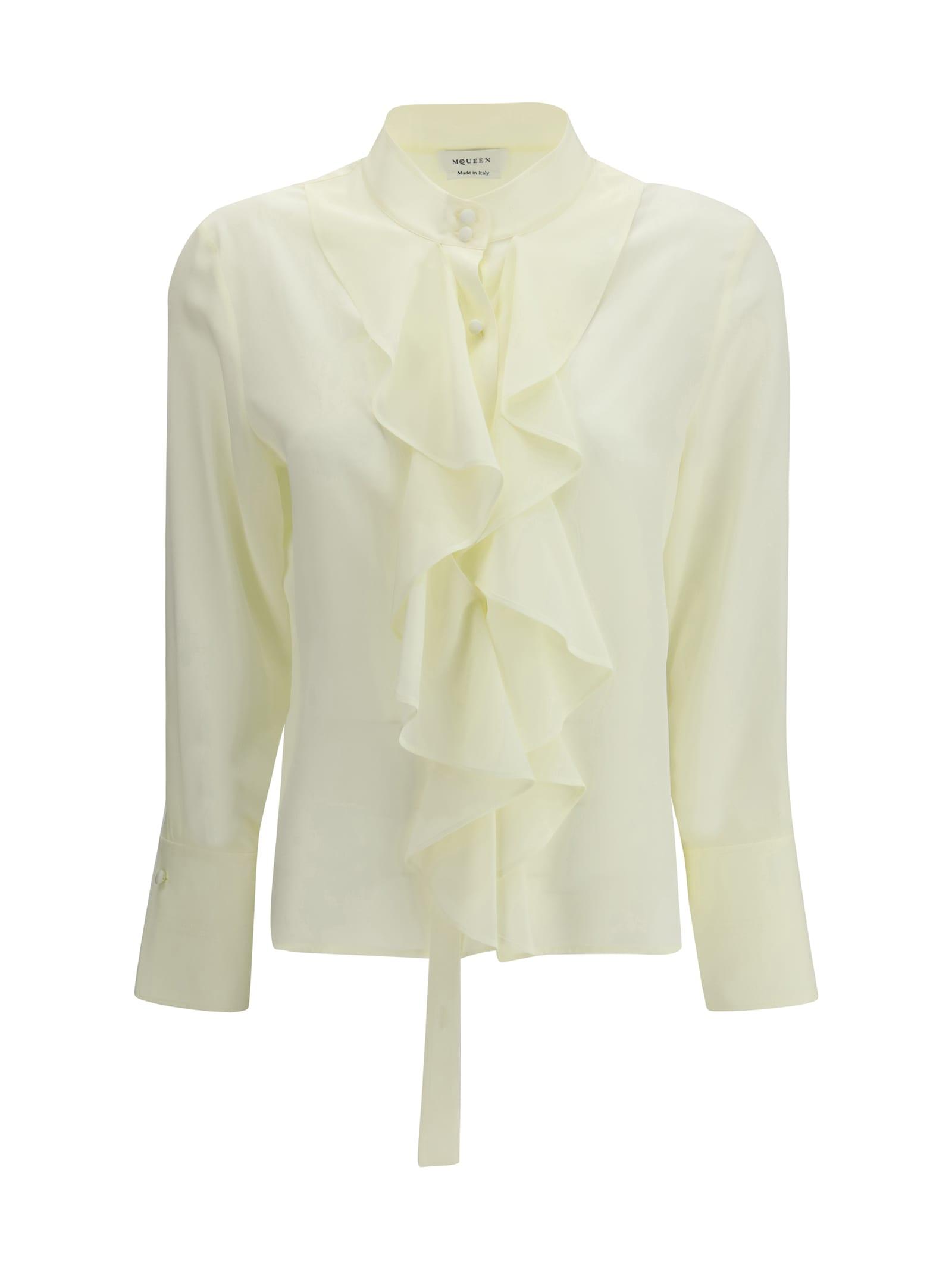 alexander mcqueen ruffled shirt