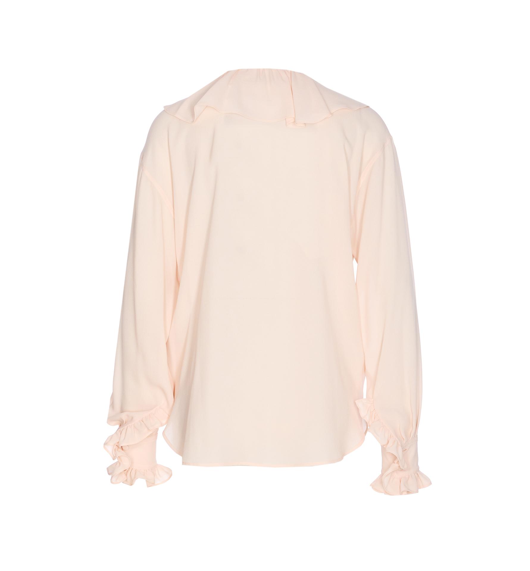alexander mcqueen shirts pink silk - women